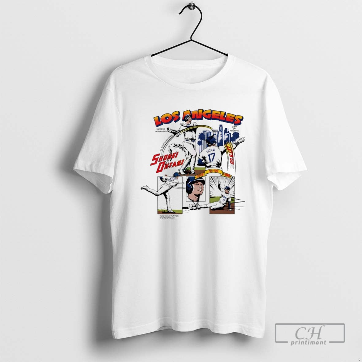 Shohei Ohtani Los Angeles Dodgers Comic Tank Top Trendy Art