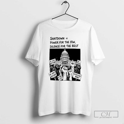 Shutdown Power Few Silence Rest Government Shutdown T Shirts Tank Top