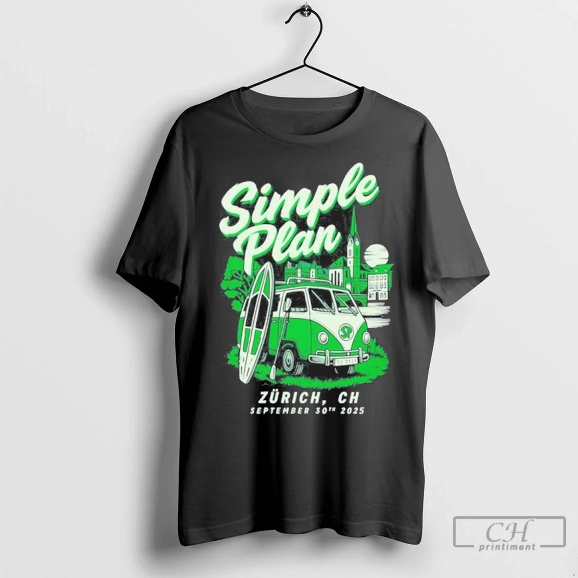 Simple Plan Sep 30 2025 Zurich Ch T Shirts Tee Retro Style