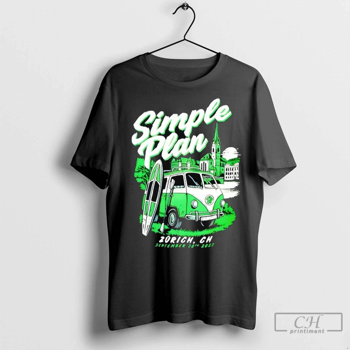 Simple Plan Zurich Ch September 30 2025 T Shirts TShirt Trendy Fashion