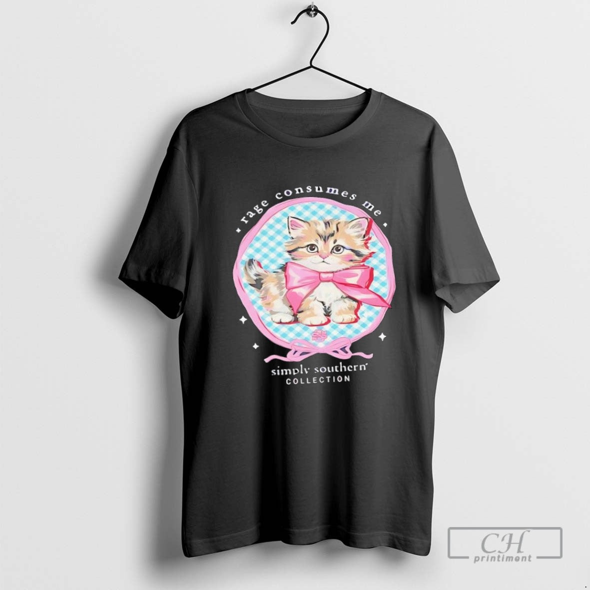 Simply Southern Collection Rage Consumes Me Cat Long Sleeve Authentic