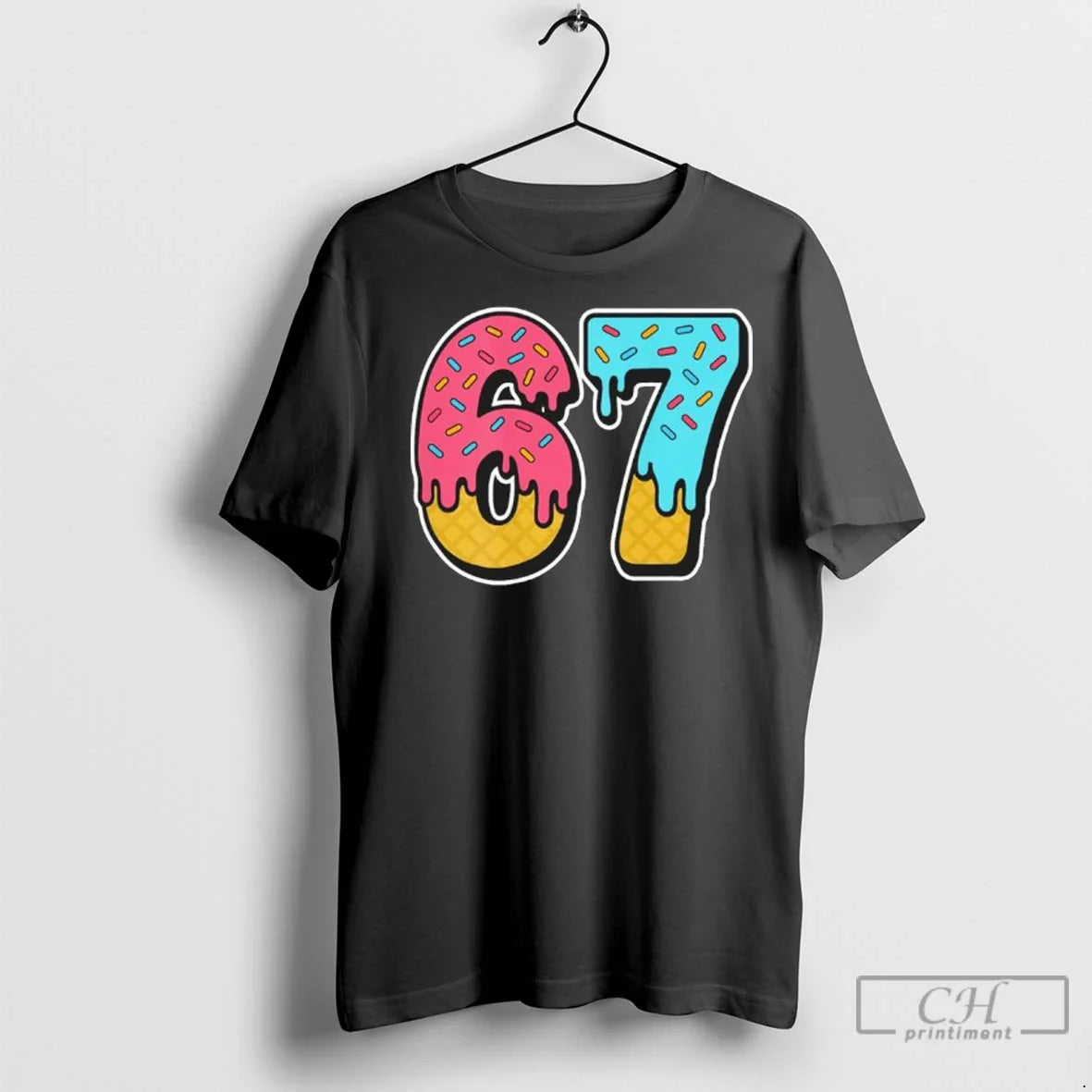 Six Seven 67 Ice Cream Hoodie Premium Art