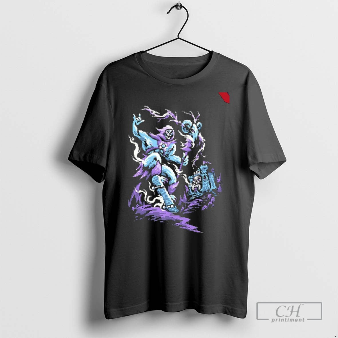 Skateboarding Skeletor Dead Drop Pixel Art T Shirts Shirt Authentic