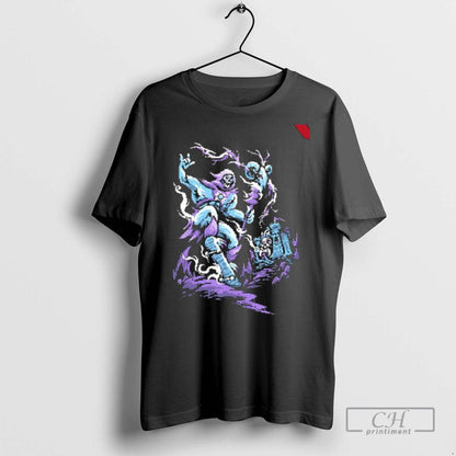 Skateboarding Skeletor Dead Drop Pixel Art T Shirts Shirt Authentic