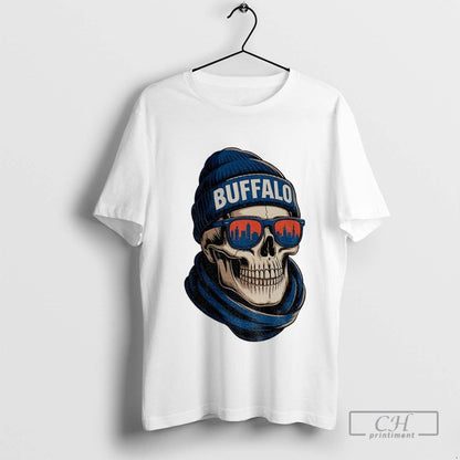 Skeleton City Skyline Buffalo Bills Football Bills Mafia 2025 Tee