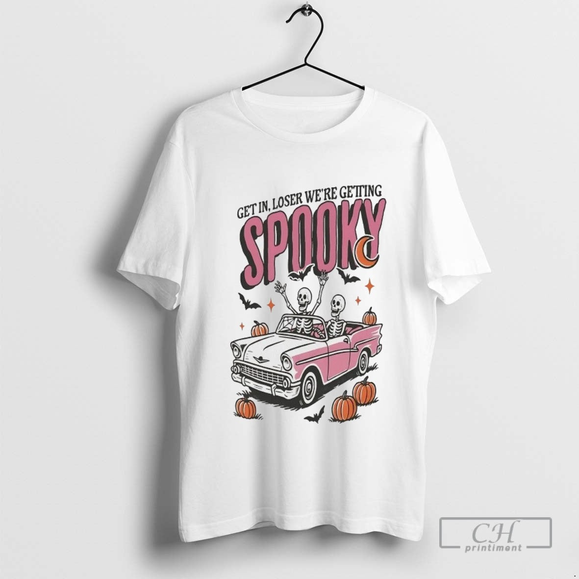 Skeleton Driving Get Loser Were Getting Spooky Halloween Sweatshirt