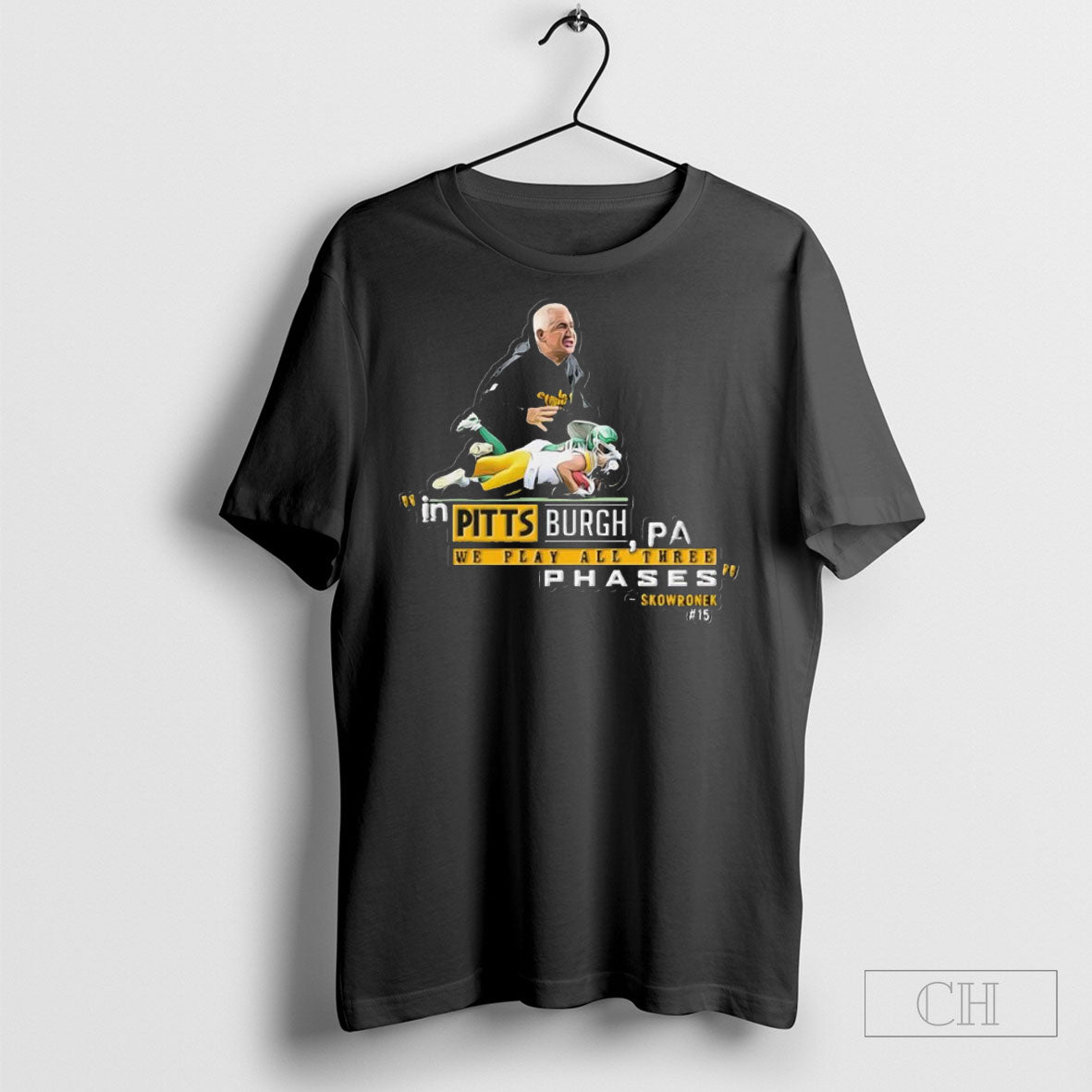 Skowronek Pittsburgh We Play All Three Phases Tee Premium Collection