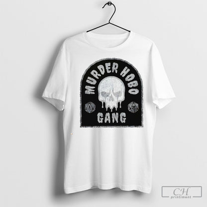 Skull Murder Hobo Gang TShirt Retro Design