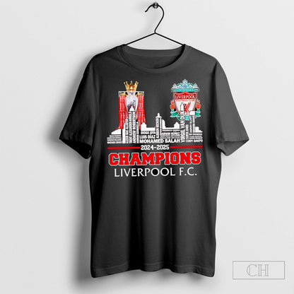 Skyline 2024 2025 Champions Liverpool Fc Player Names Hoodie