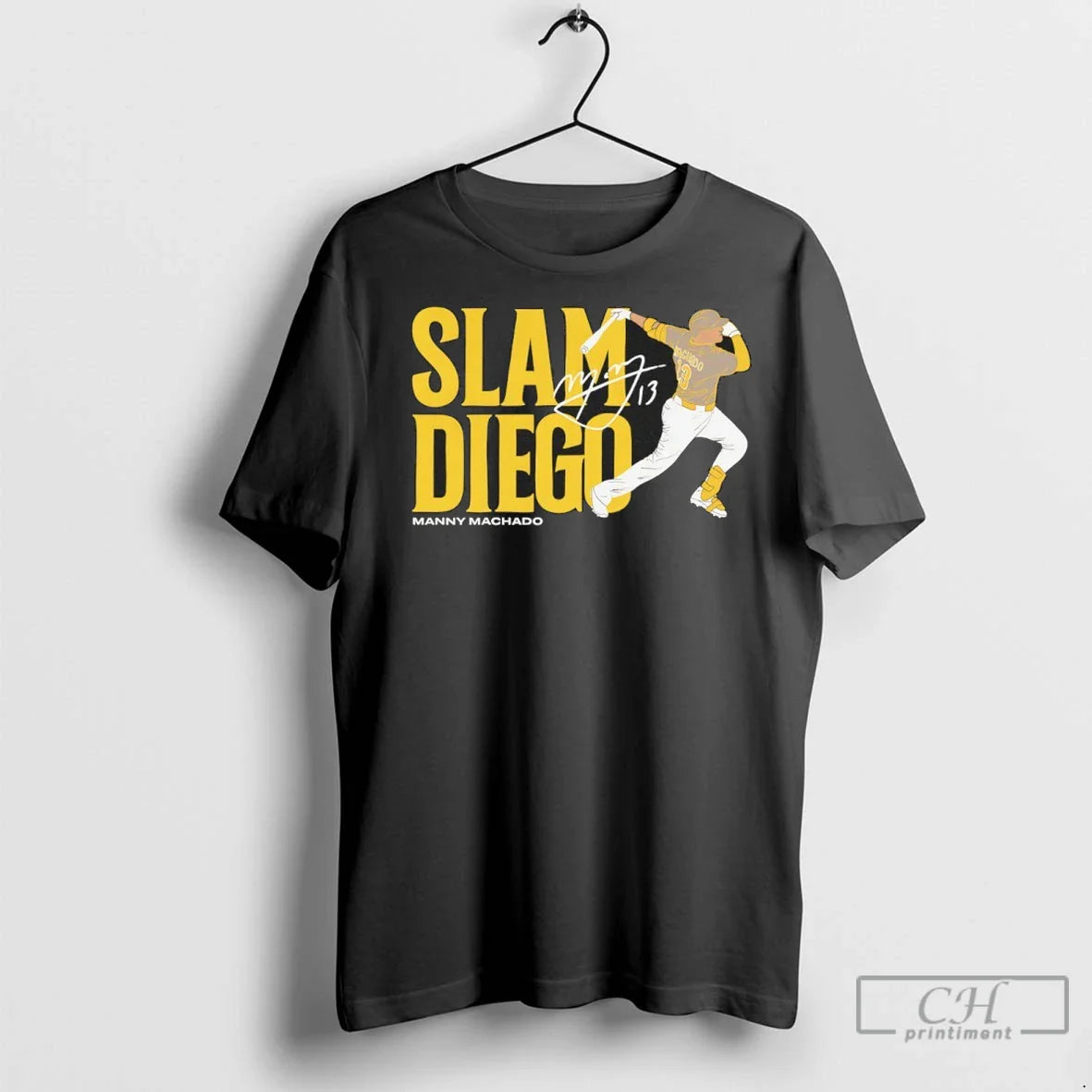 Slam Diego Manny Machado Autographed T Shirts Hoodie Elegant Style