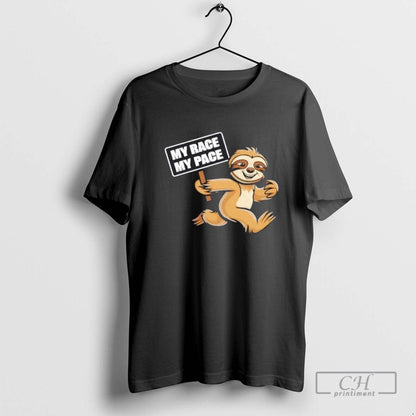 Sloth My Race My Pace Tech Tee Authentic Outfit