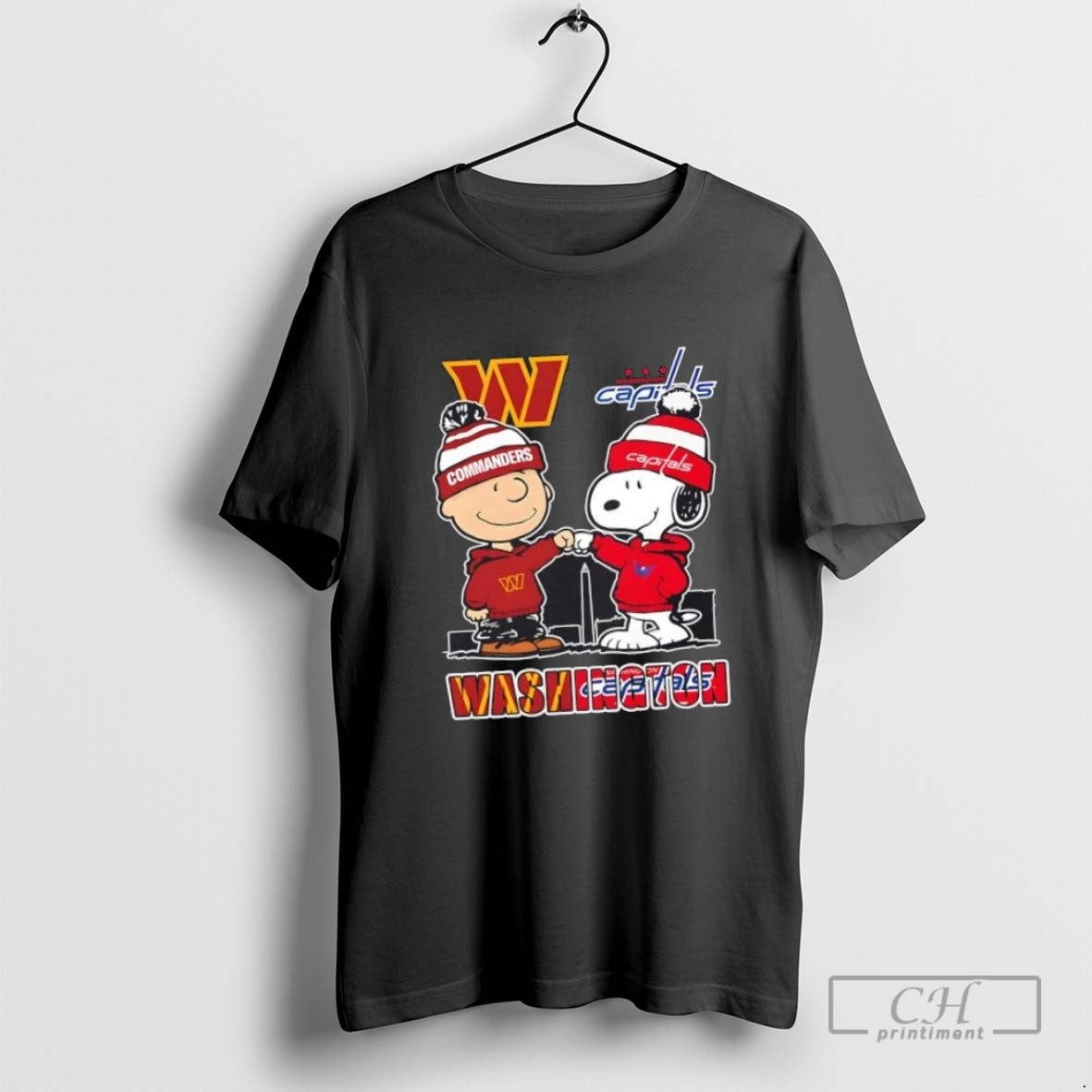 Snoopy And Charlie Brown Washington Sports Commanders X Capitals