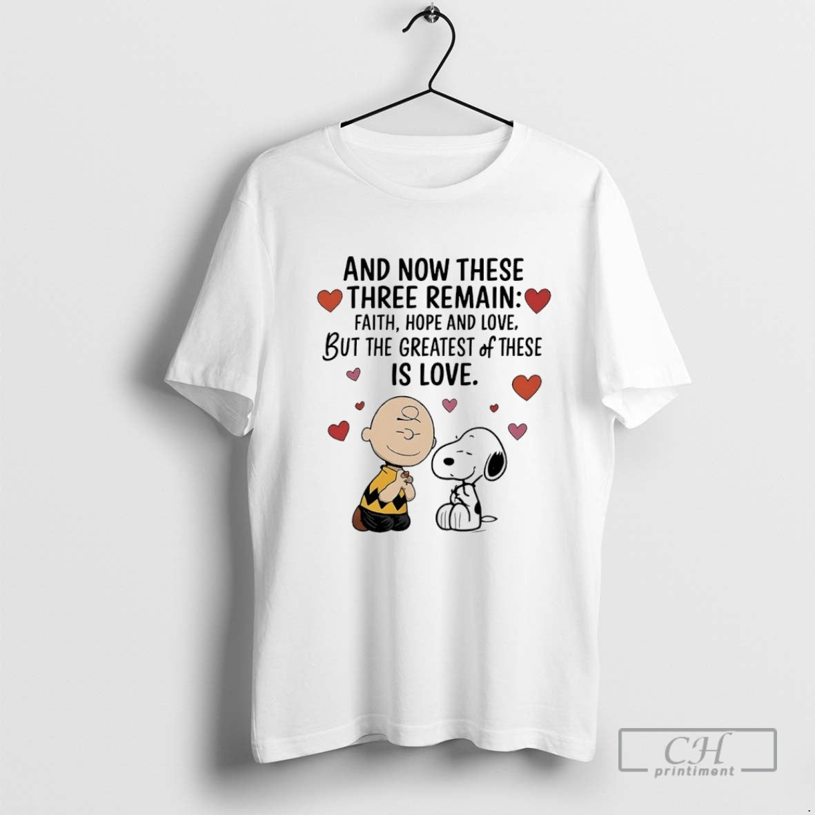 Snoopy And Charlie Brown And Now These Three Remain Faith Hope And