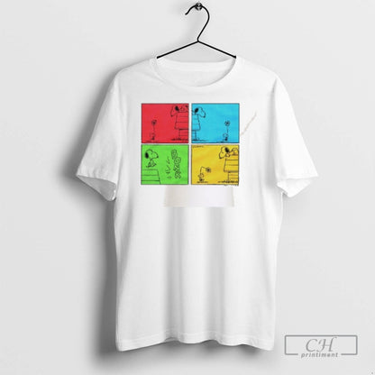 Snoopy And Woodstock Panels T Shirts Sweatshirt Stylish Merch