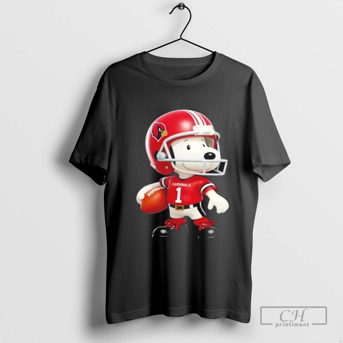 Snoopy Wearing Arizona Cardinals Football Shirt Elegant Design