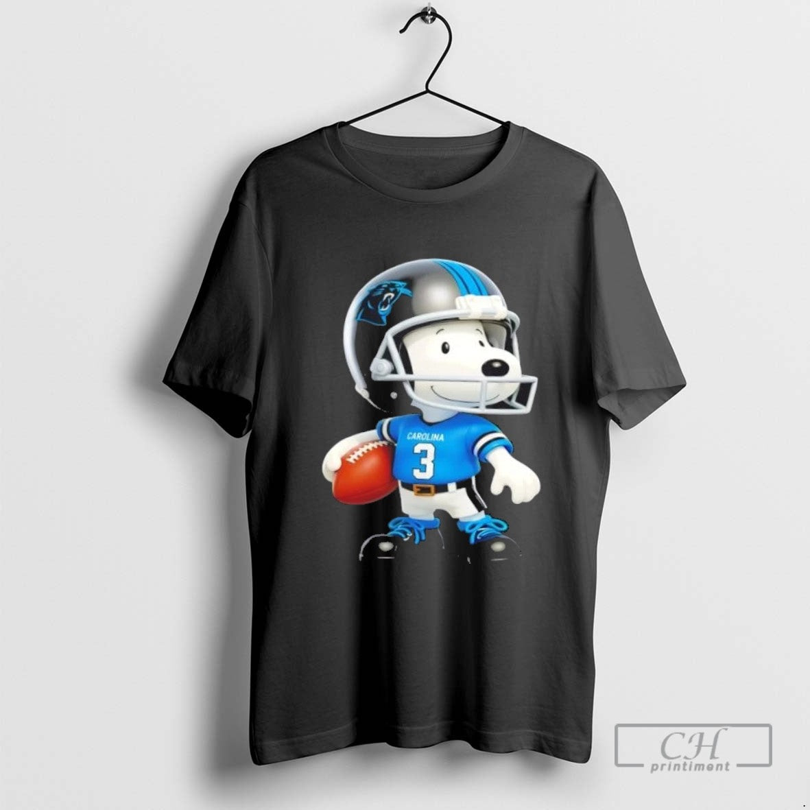Snoopy Wearing Carolina Panthers Football Tank Top Classic Look