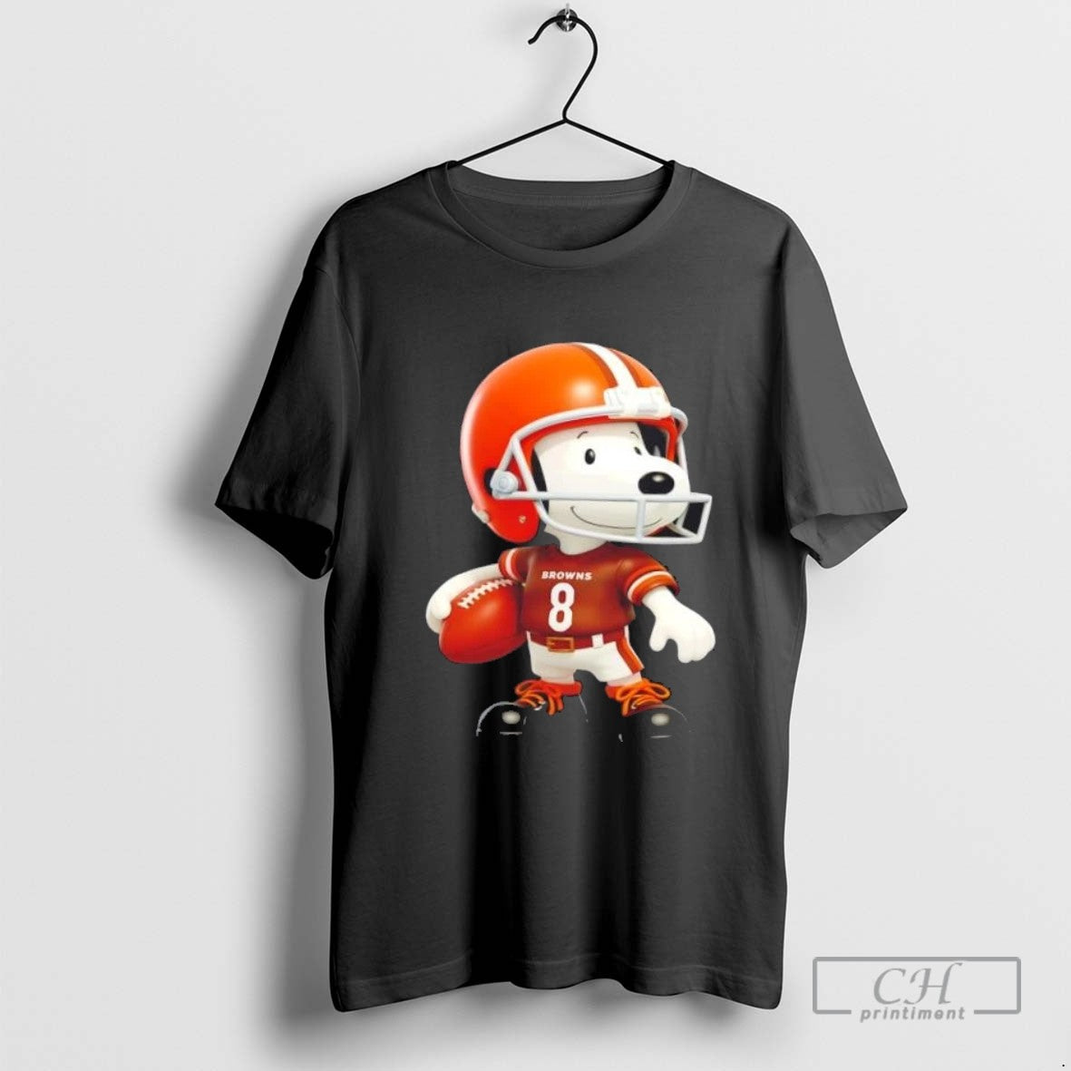 Snoopy Wearing Cleveland Browns Football Shirt Exclusive Fashion