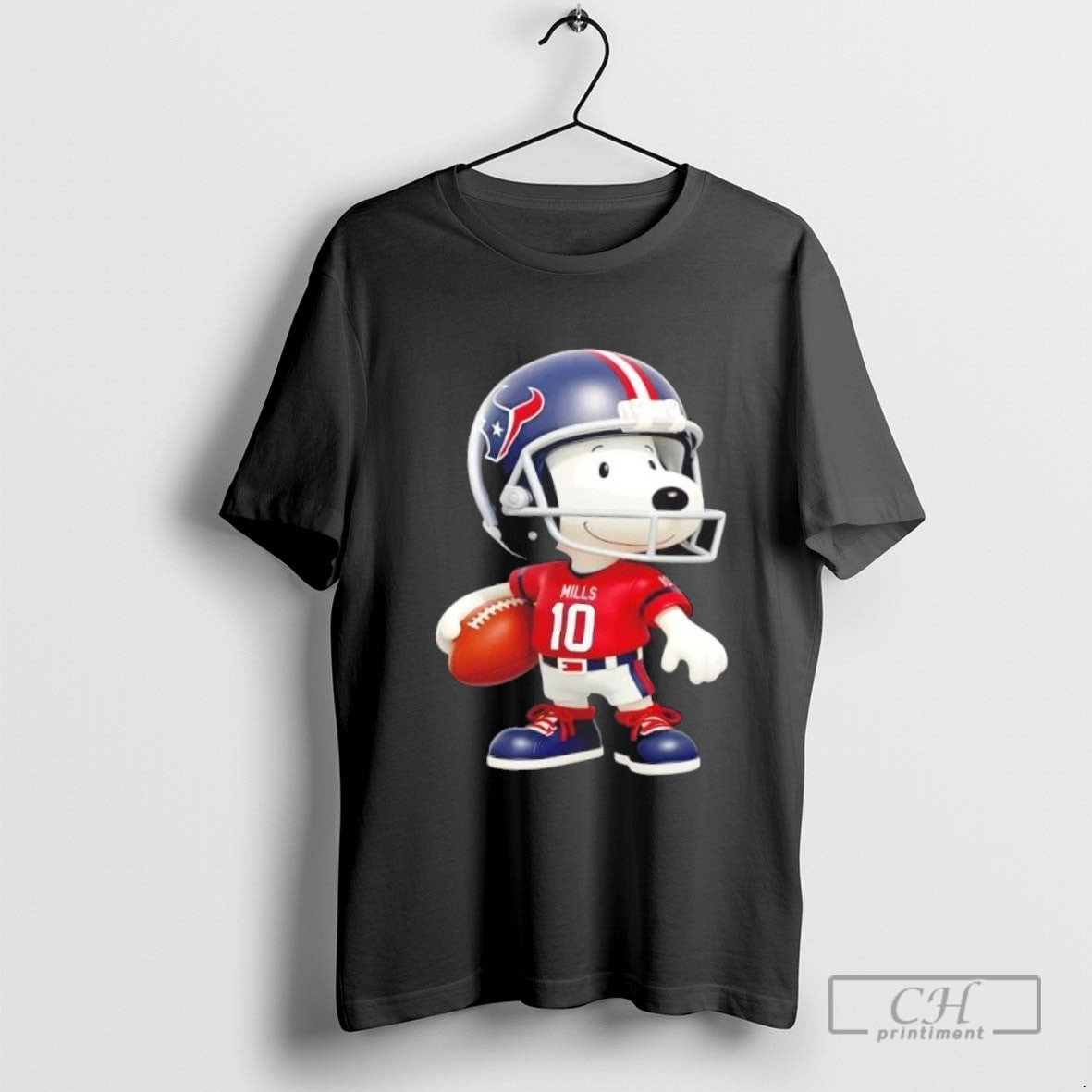 Snoopy Wearing Houston Texans Football Sweatshirt Retro Apparel