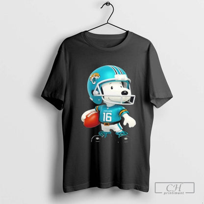Snoopy Wearing Jacksonville Jaguars Football Hoodie Elegant Art
