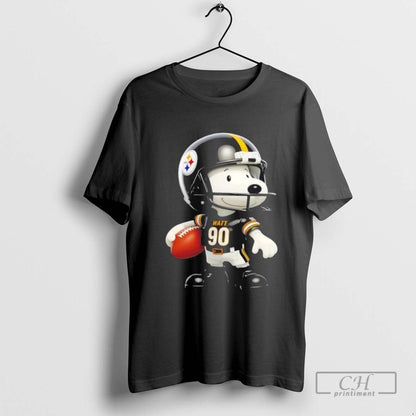 Snoopy Wearing Pittsburgh Steelers Football TShirt Unique Look