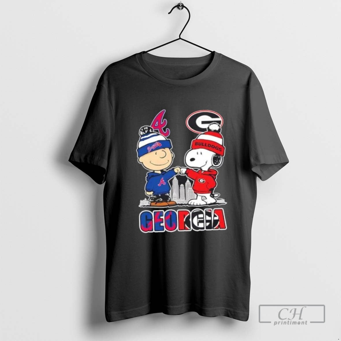 Snoopy X Charlie Brown Georgia Sports Atlanta Braves X Georgia