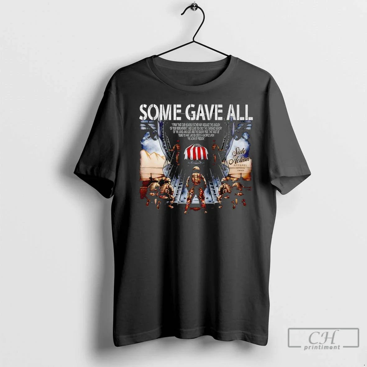 Some Gave All Side Action T Shirts TShirt Premium Style