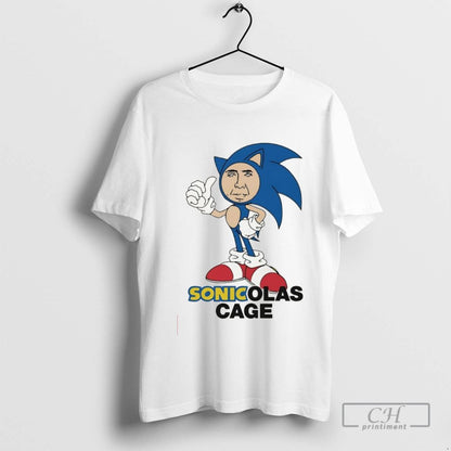 Sonicolas Cage Cartoon Sweatshirt Elegant Fashion