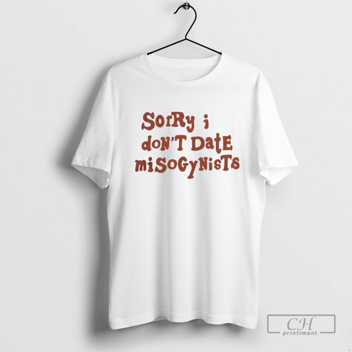 Sorry I Dont Date Misogynists Orange Tank Top Premium Fashion