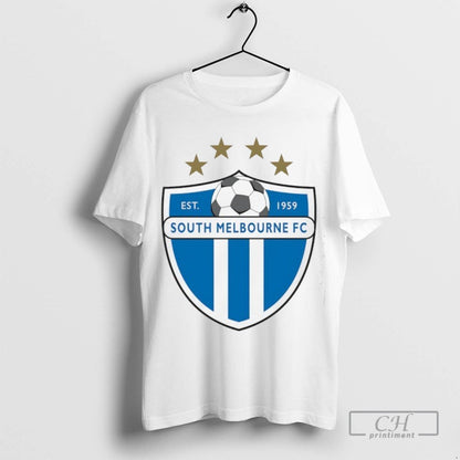 South Melbourne Fc Est 1959 Logo Long Sleeve Vintage Collection