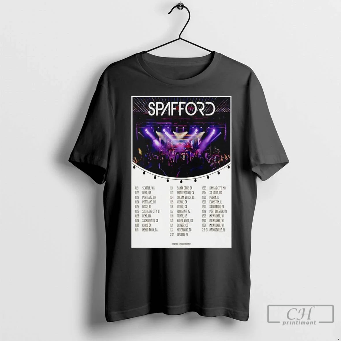 Spafford Fall Tour 2025 T Shirts Shirt Classic Art