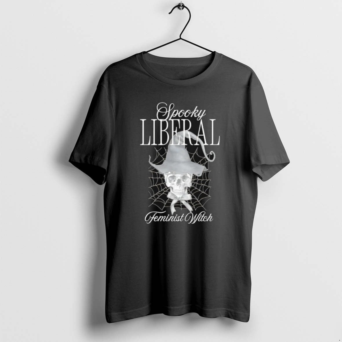 Spooky Liberal Feminist Witch Skull Halloween T Shirts Sweatshirt