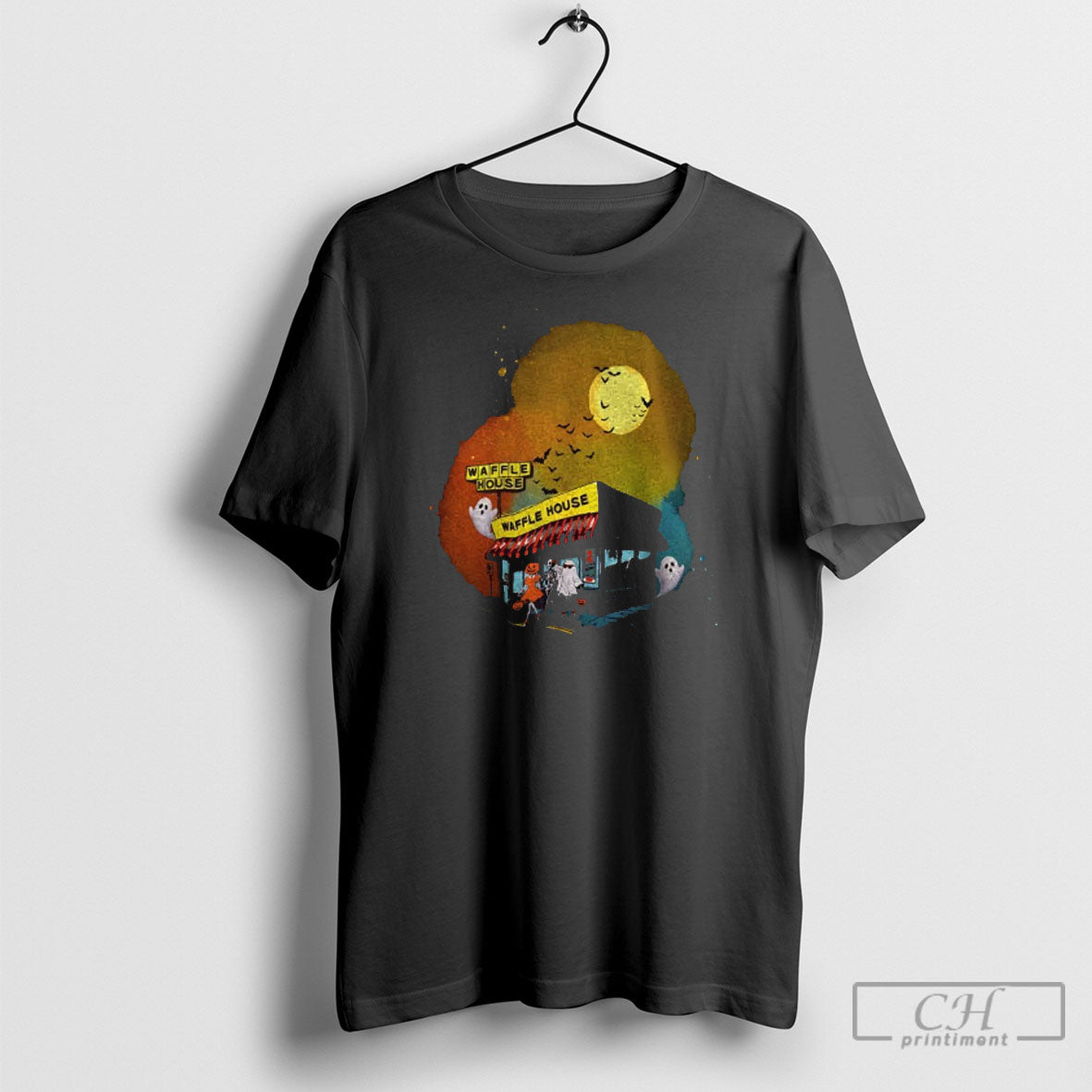 Spooky Waffle House Halloween Sweatshirt Vintage Outfit