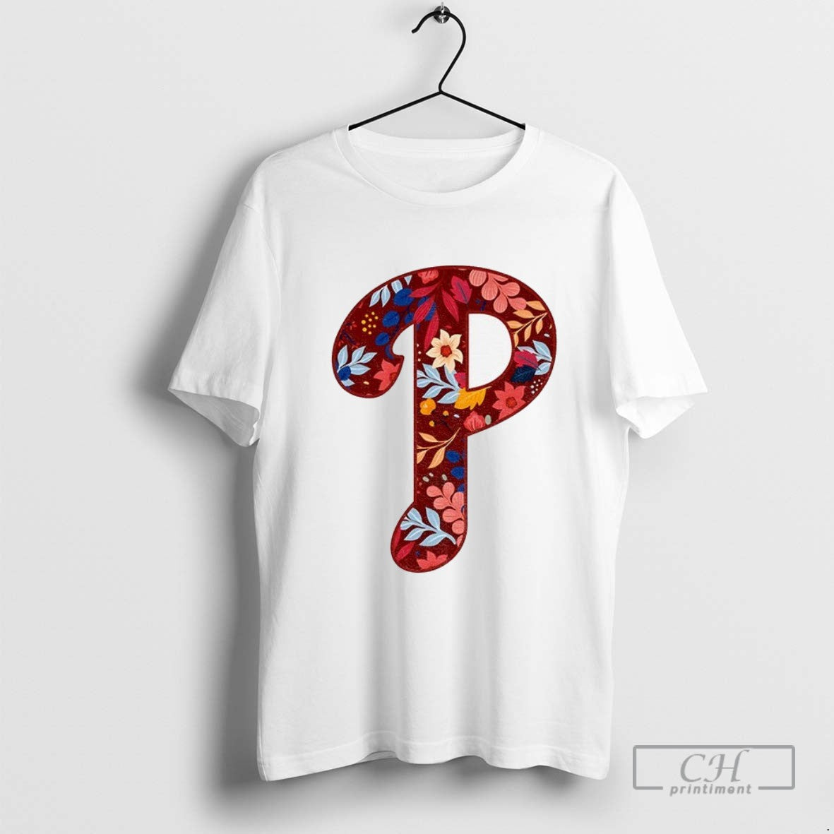Spring Philadelphia Baseball Floral Logo TShirt Unique Merch
