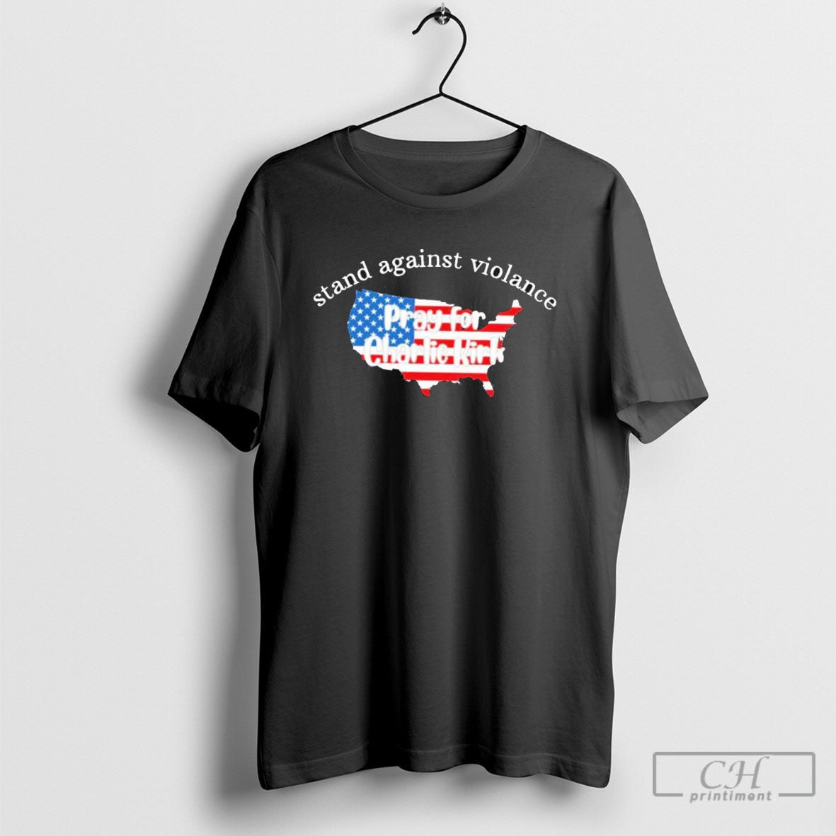 Stand Against Violence Pray Charlie Kirk Shirt Vintage Outfit