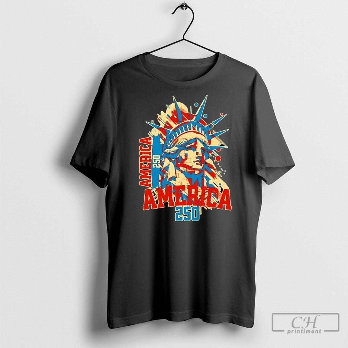 Statue Liberty America 250 Tee Elegant Collection
