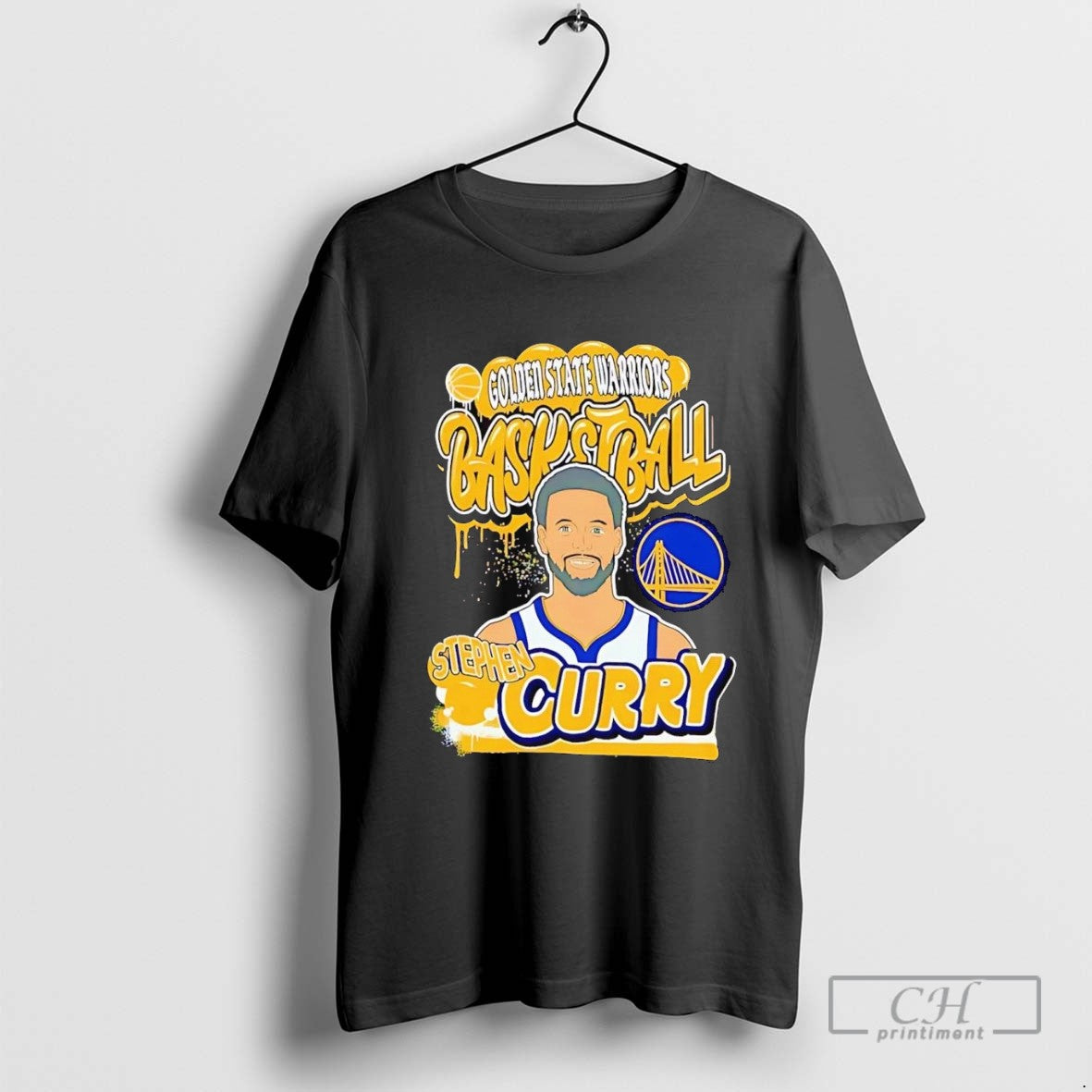 Stephen Curry Graffiti Golden State Warriors Tee Modern Apparel