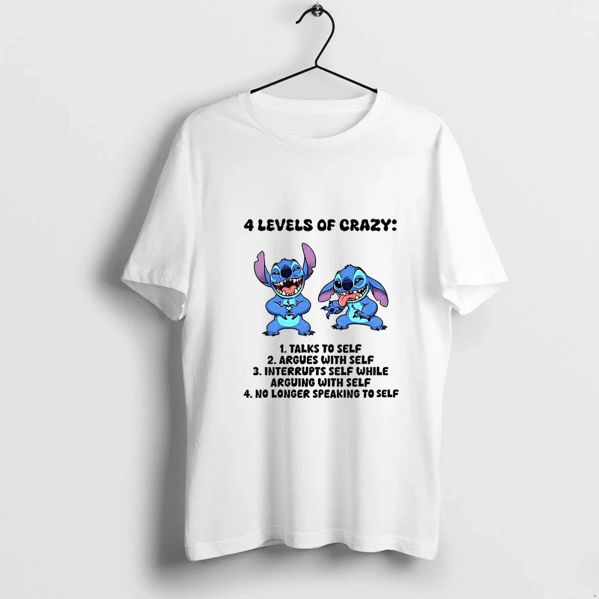 Stitch 4 Levels Crazy Talks To Self Argues Self Interrupts Self While