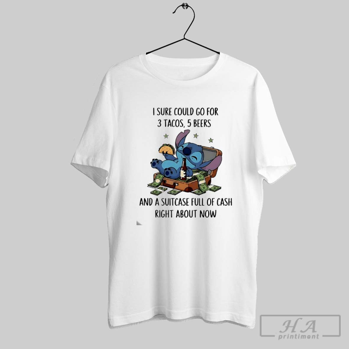 Stitch I Sure Could Go 3 Tacos 5 Beers And Suitcase Full Sweatshirt