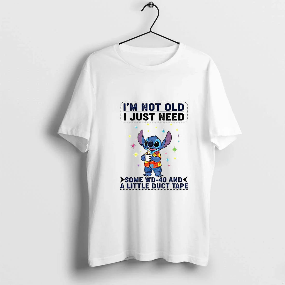 Stitch Drink Coffee Im Not Old I Just Need Some Wd 40 And Little