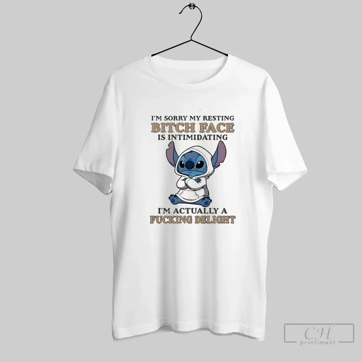 Stitch Wearing Im Sorry My Resting Bitch Face Is Intimidating Im
