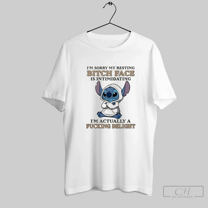 Stitch Wearing Im Sorry My Resting Bitch Face Is Intimidating Im