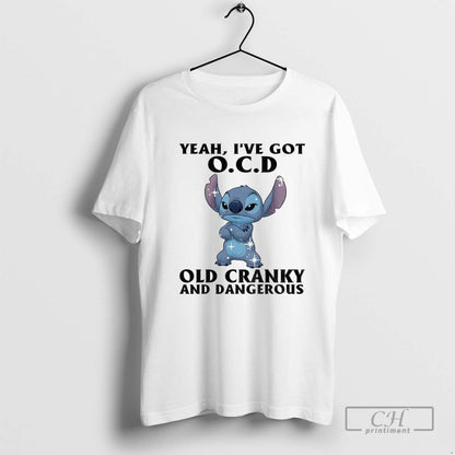 Stitch Yeah Ive Got Ocd Old Cranky And Dangerous Long Sleeve