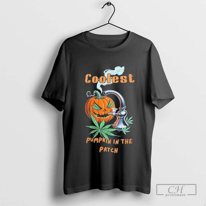 Stoner Coolest Pumpkin Patch Halloween TShirt Retro Collection