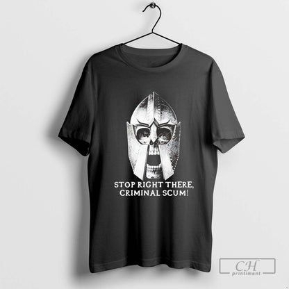 Stop Right There Criminal Scum Long Sleeve Retro Art