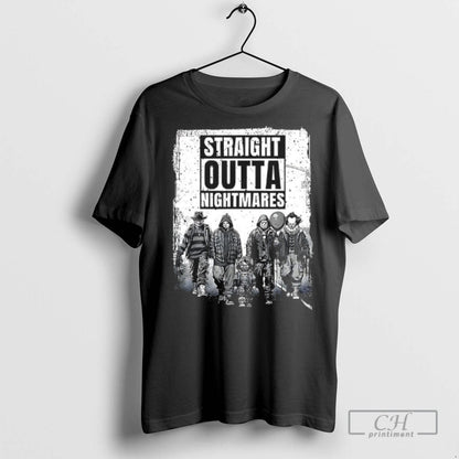 Straight Outta Nightmares Horror Halloween Scary T Shirts TShirt