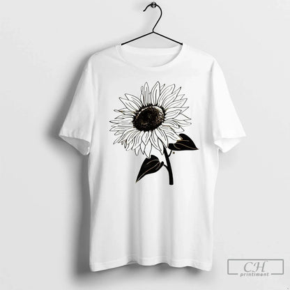 Sunflower Beautiful T Shirts Hoodie Retro Art
