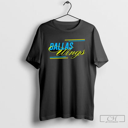 Takeoff Dallas Wings Text Long Sleeve Designer Merch