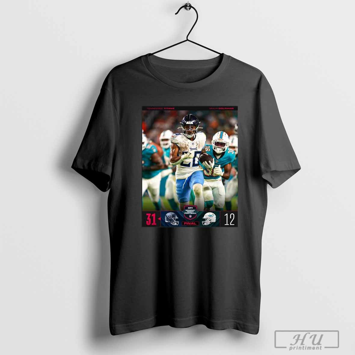 Tennessee Titans 31 12 Miami Dolphins Final Score Tank Top Retro