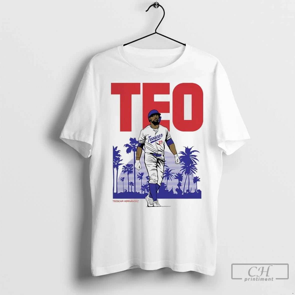 Teo Teoscar Hernandez Los Angeles Dodgers October Baseball T Shirts