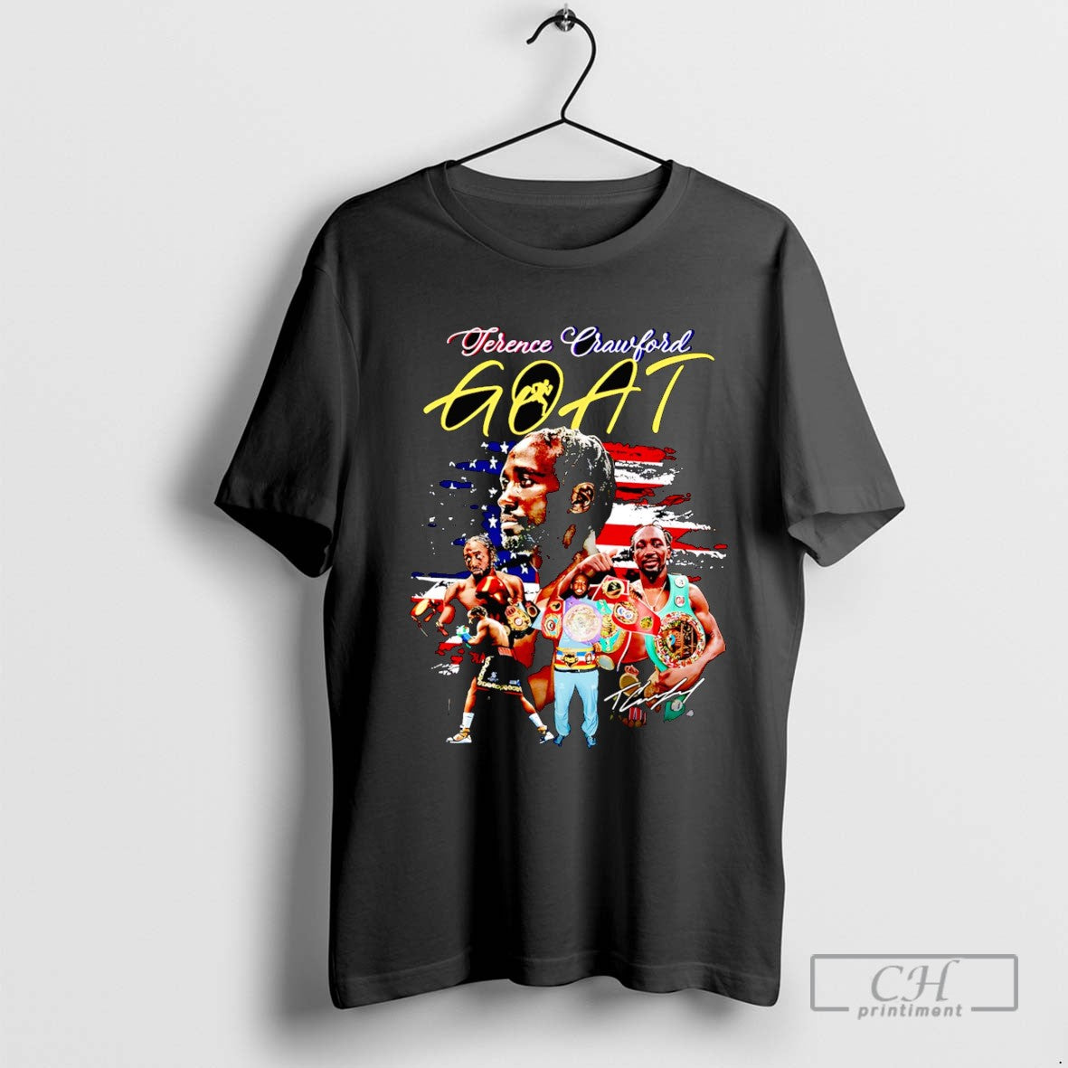 Terence Crawford Goat American Flag Tank Top Elegant Gift